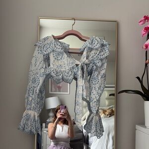 COPY - ASOS Blue and White Floral Maxi Dress